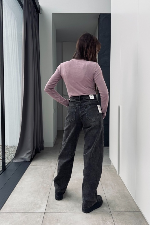 Szare, elastyczne jeansy barrel Urban Grey Szare, elastyczne jeansy barrel Urban Grey