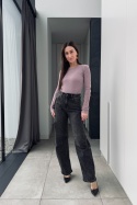 Szare, elastyczne jeansy barrel Urban Grey
